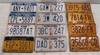 12-Sets of New York License Plates