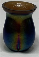 Iridescent Art Glass Vase