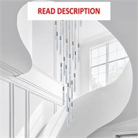 24-Lights Chrome Chandelier  Dimmable**