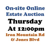 WELCOME TO OUR THUR.@12pm ONLINE PUBLIC AUCTION