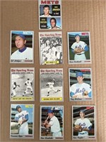 Collection of (10) 1970 Topps New York Mets