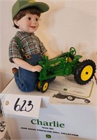 Danbury Mint, John Deere Charlie, Doll & Tractor