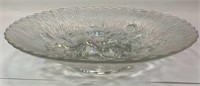 Carnival Glass Iridescent Floral Bowl