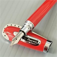 Ducati Company small red fountain pen with box