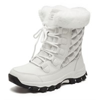 6  HOBIBEAR Women's Snow Boots Anti-Slip Waterproo