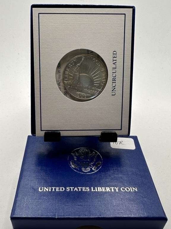 1986 UNC LIBERTY CLAD HALF DOLLAR