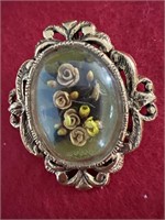 Vintage Fancy Floral Brooch/Pin