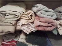 1 shelf misc towels.