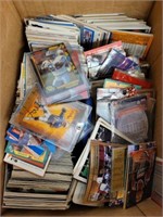 BOX OF ASSORTED SPORTS COLLECTOR CARDS