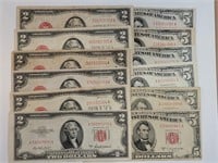 12 - Red Seal Legal Tender Notes