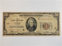 1929 $20 Reserve Bank FR-1870G Chicago