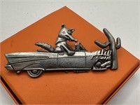 VTG JJ PIN COYOTE CRASHING INTO CACTUS