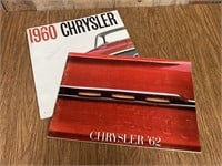 Lot of Vintage Chrysler Sales Brochures (60 & 62)