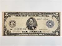 1914 $5 Reserve Note FR-851