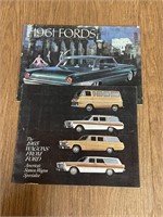 Lot of Vintage Car Sales Brochures