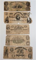 5 - Obsolete Paper Currency Notes