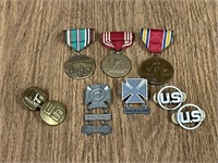 Lot of Military Medals/Pins  (9)