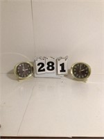 2 BIG BEN WESTCLOX WINDUP CLOCK