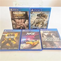 PS4 Games Call of Duty, Ghost Recon, Need 4 Speed
