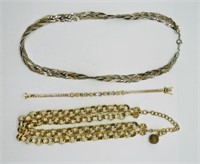 Vintage Gold Tone Necklaces & Bracelet