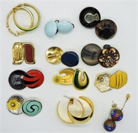 Variety of Vintage Pierced & Clip Earrings
