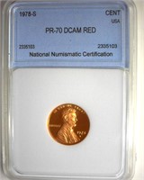 1978-S Cent PR70 DCAM RD LISTS $3500