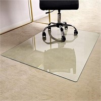 Office Chair Mat for Carpet - 36" x 46" Glass Mat