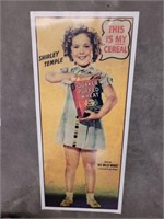 SHIRLEY TEMPLE QUAKER WHEAT SIGN