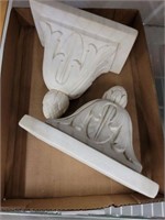 2 PC CERAMIC WALL SCONCE