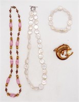 VINTAGE JEWELRY LOT - FAUX PEARL & MORE