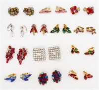 (13) PAIRS OF ANTIQUE FASHION EARRINGS