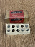 Partial Box of Vintage Eveready Lamps Bulbs