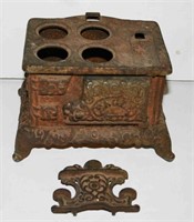 Child's Cast Iron Eagle Cook Stove, (Missing