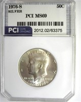 1976-S Silver Kennedy MS69 LISTS $20000