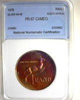 1976 Rand NNC PR67 Cameo S. Africa Silver