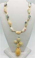 Two Piece Shell Necklace & Pendant