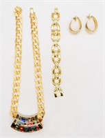 GOLD TONE FASHION JEWELRY LOT - NAPIER