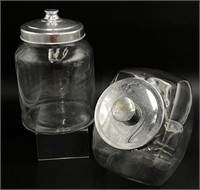 Glass Jars w/lids (2)