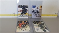 4 Signed 5"x7" Photos Of Toronto Maple Leafs