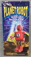 Planet Robot Wind-up Tin Toy
