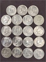 19 ALL DIFFERENT DATE KENNEDY HALF DOLLARS