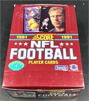1991 Score NFL Football Card Box Sealed 36 Packets