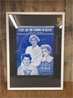 Autographed Andrews Sisters Music Sheet