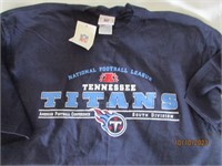 NFL T Shirt With Tags Tennessee Titans Large