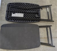 PAIR OF FOLDING TABLES