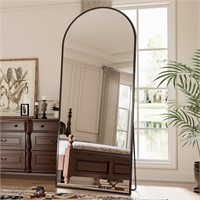 Floor Mirror, 71"×28" Arched Full Length Mirror