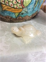 Alabaster carved turtle
