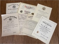 Lot of 1940's Military Documents, US Army