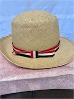 1960's Women's Straw Hat w/Original Box