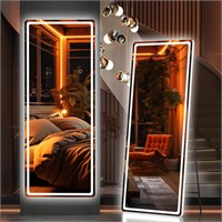 Hasipu Full Length Mirror with Lights, 56" x 20"